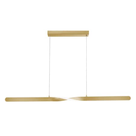 Afx Twist 48" LED Pendant - Satin Brass TWTP48L30D1SB
